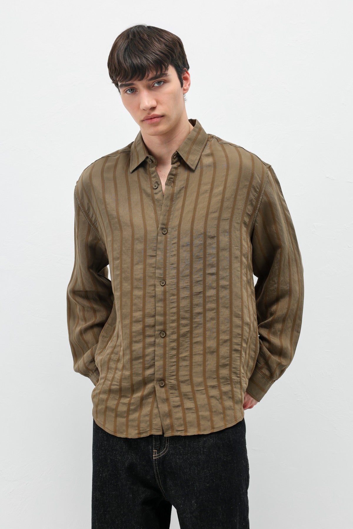 Oversized Striped Shirt