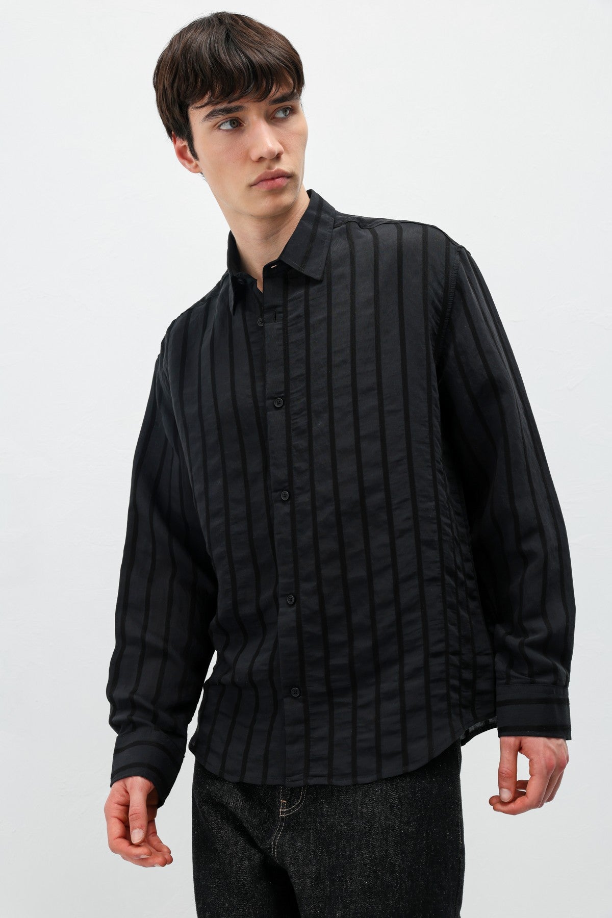 Oversized Striped Shirt