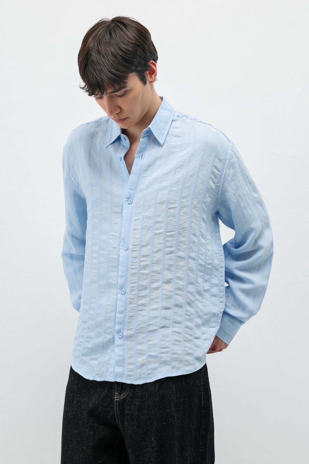 Oversized Striped Shirt