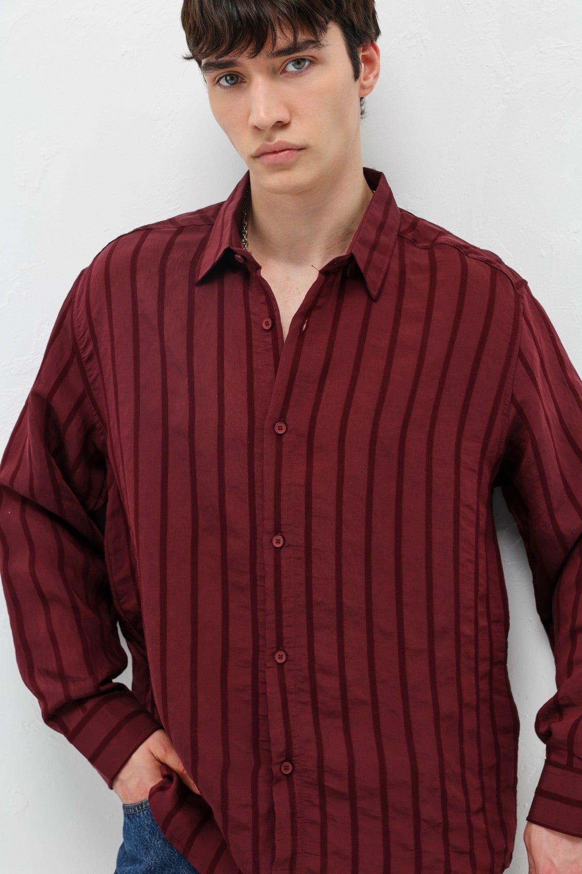 Oversized Striped Shirt