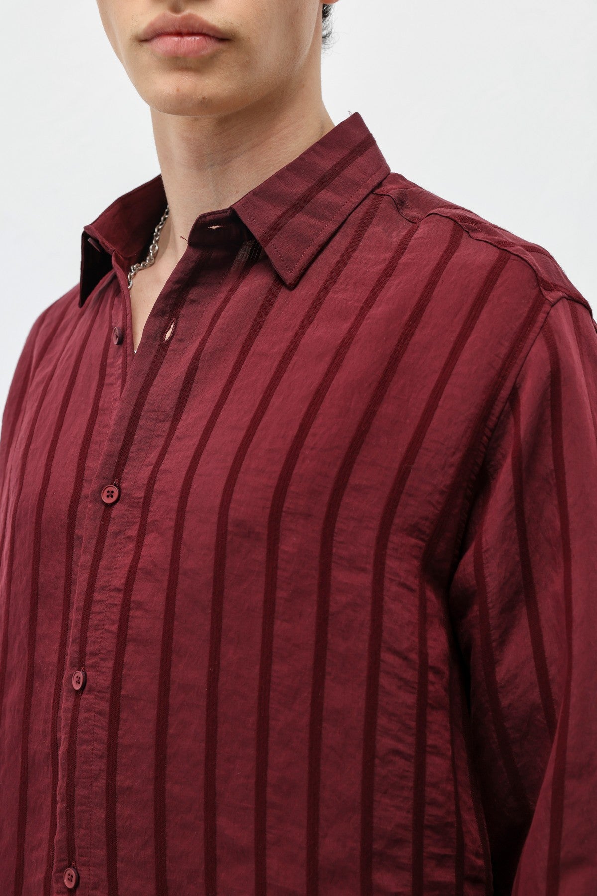 Oversized Striped Shirt