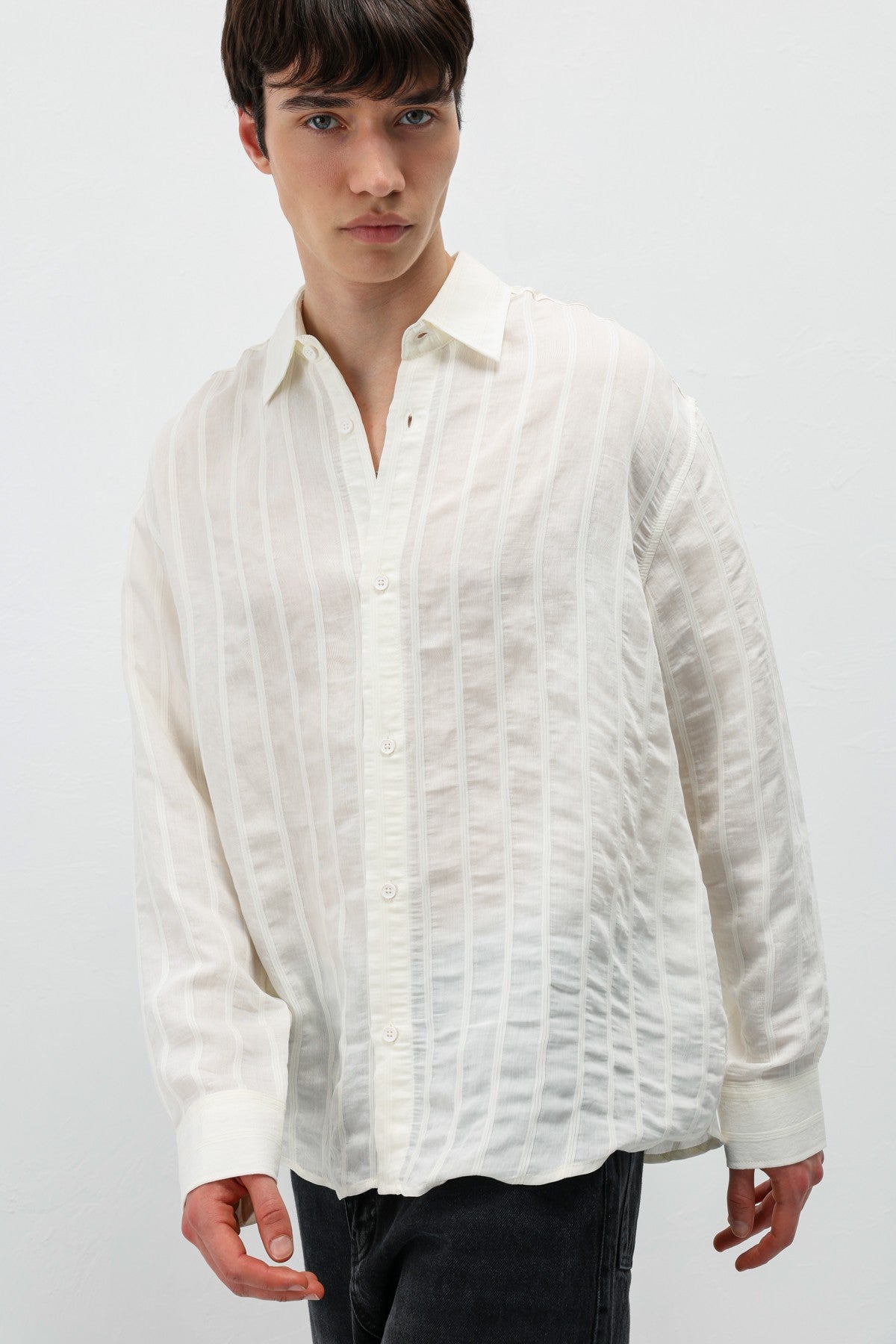 Oversized Striped Shirt