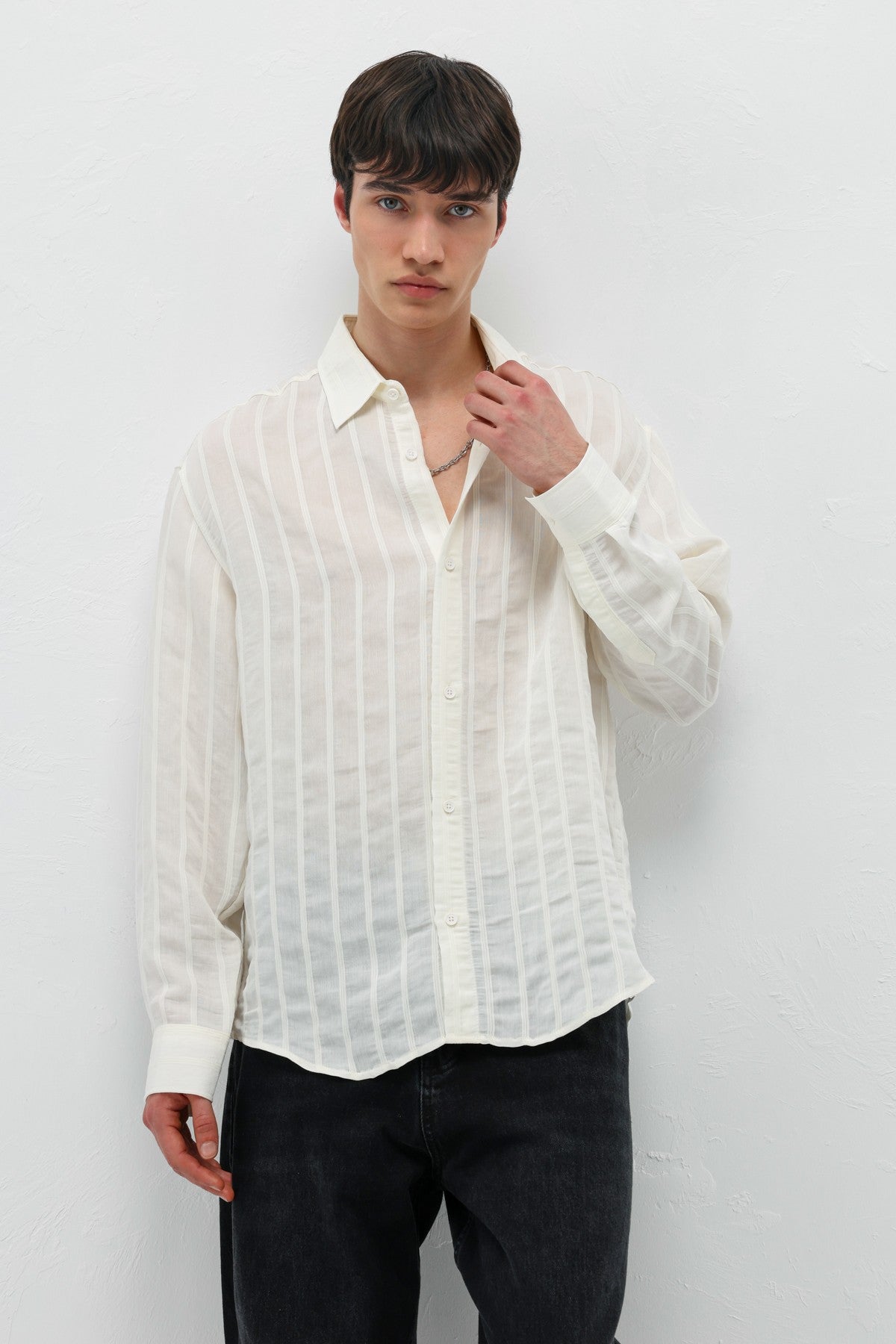 Oversized Striped Shirt