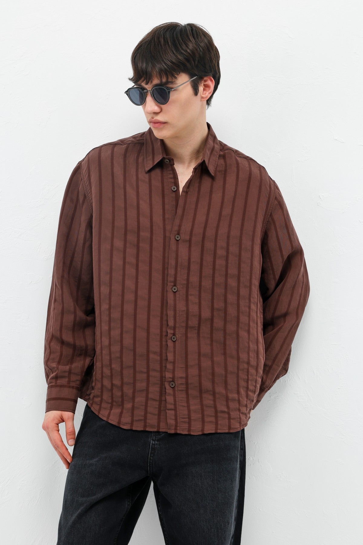Oversized Striped Shirt