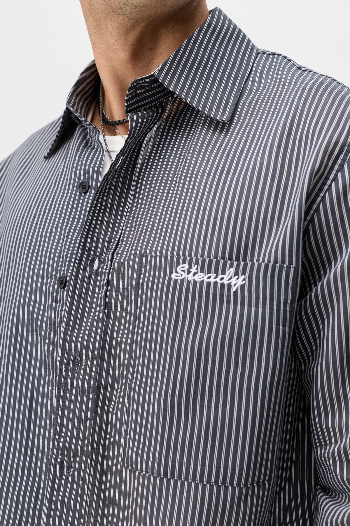 Long-Sleeved Boxyfit Shirt with Pockets