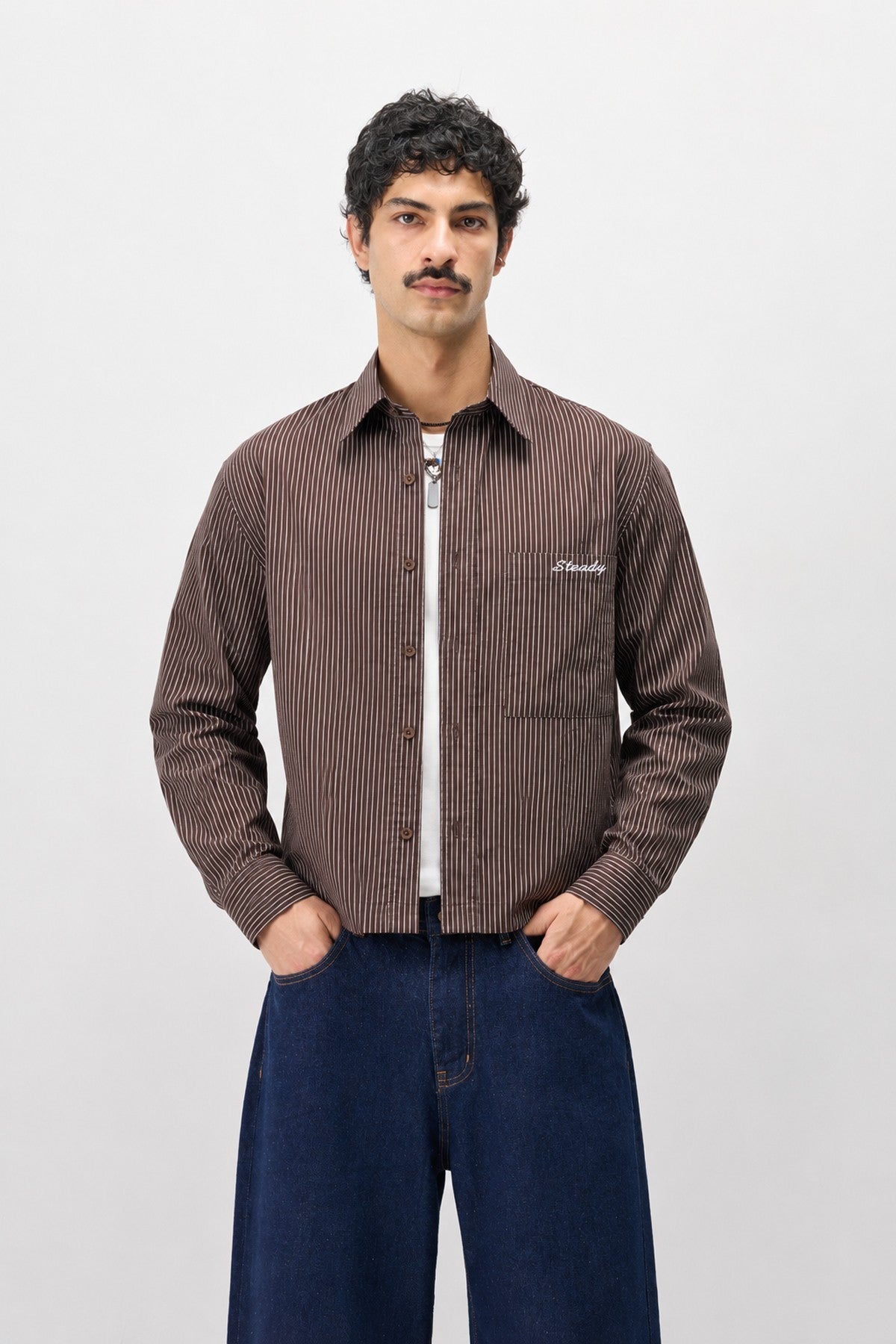 Long-Sleeved Boxyfit Shirt with Pockets
