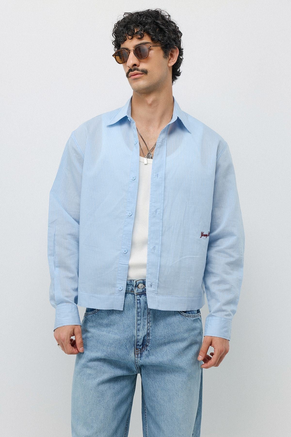 Boxy Fit Shirt with Detailed Design