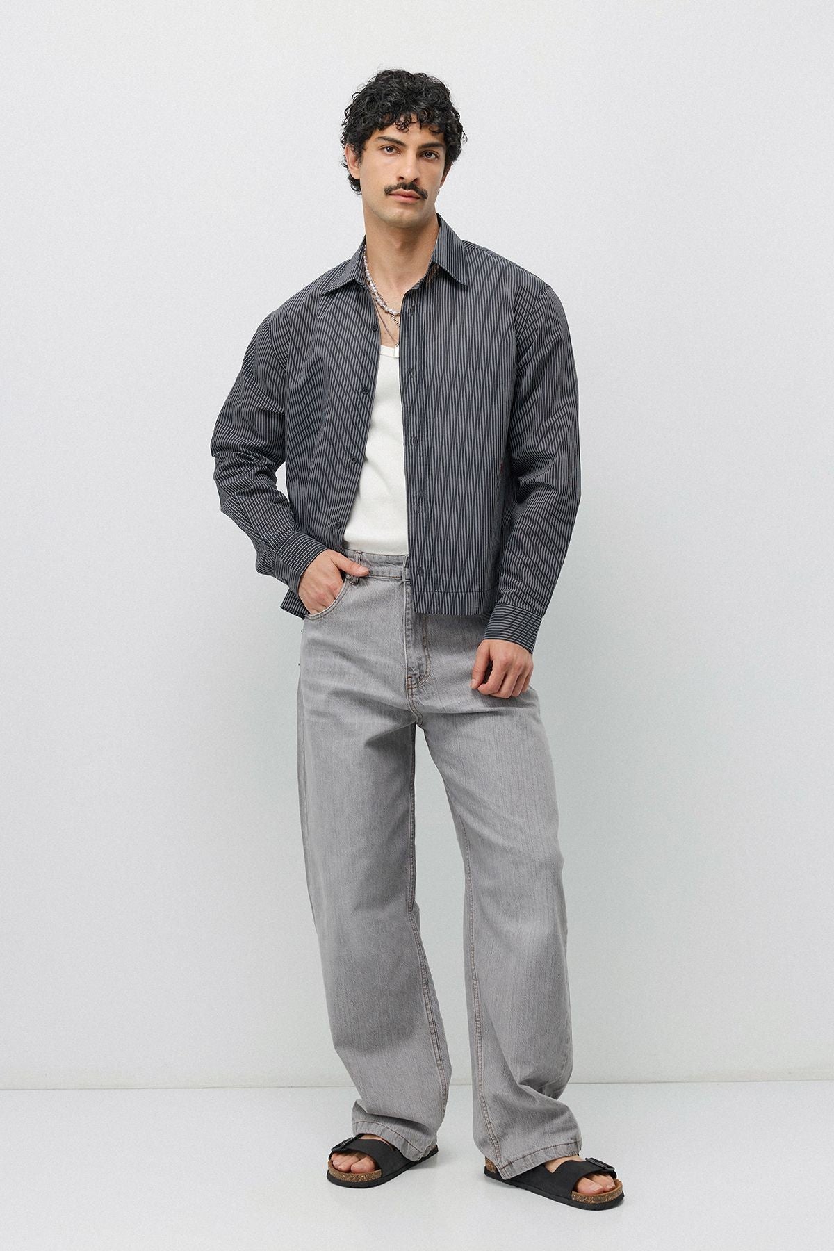 Boxy Fit Shirt with Detailed Design
