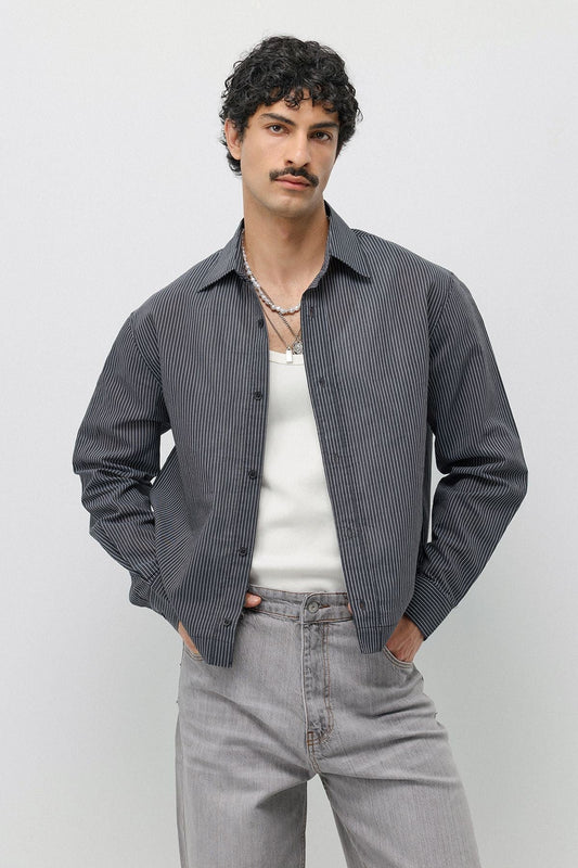 Boxy Fit Shirt with Detailed Design