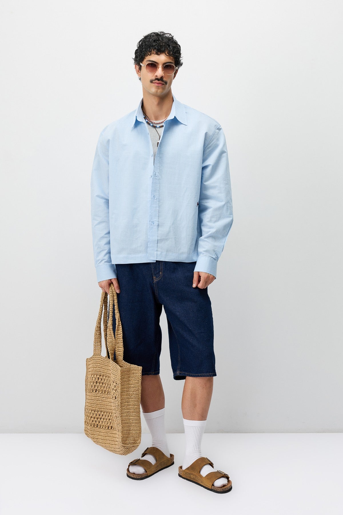 Boxy Fit Shirt with Detailed Design