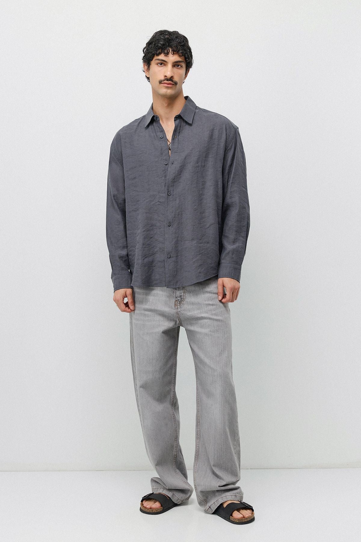 Flowy, Oversized Modal-Blend Shirt