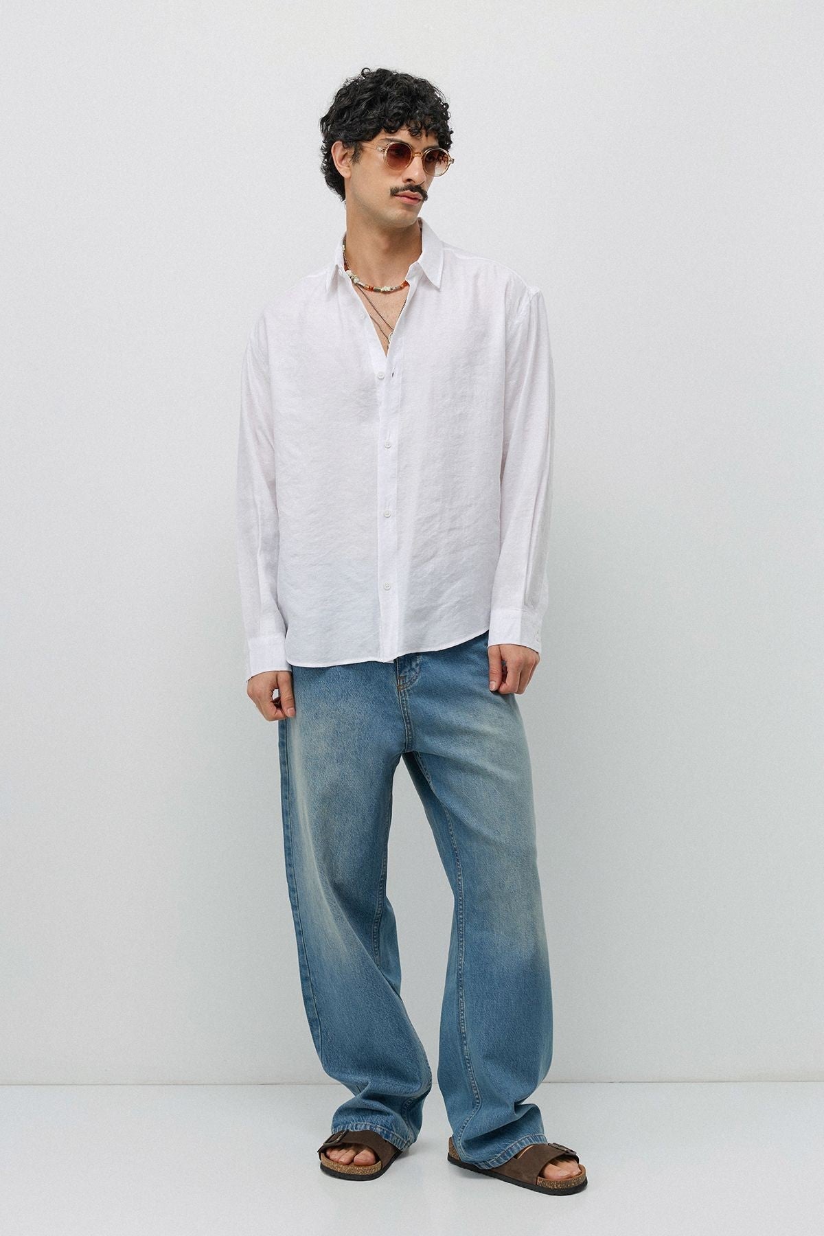 Flowy, Oversized Modal-Blend Shirt