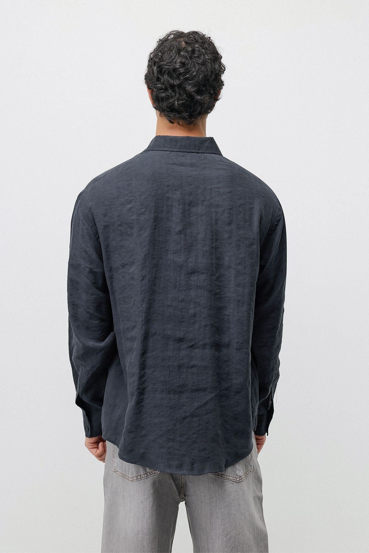 Flowy, Oversized Modal-Blend Shirt