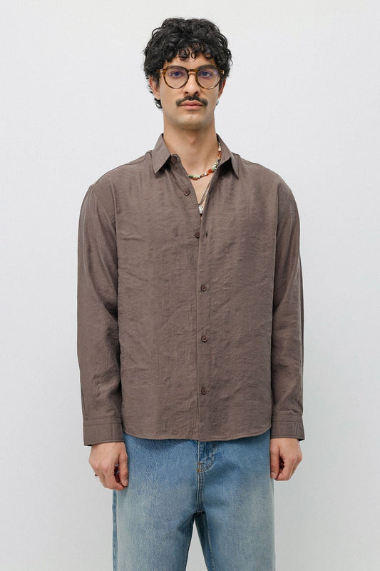 Flowy, Oversized Modal-Blend Shirt