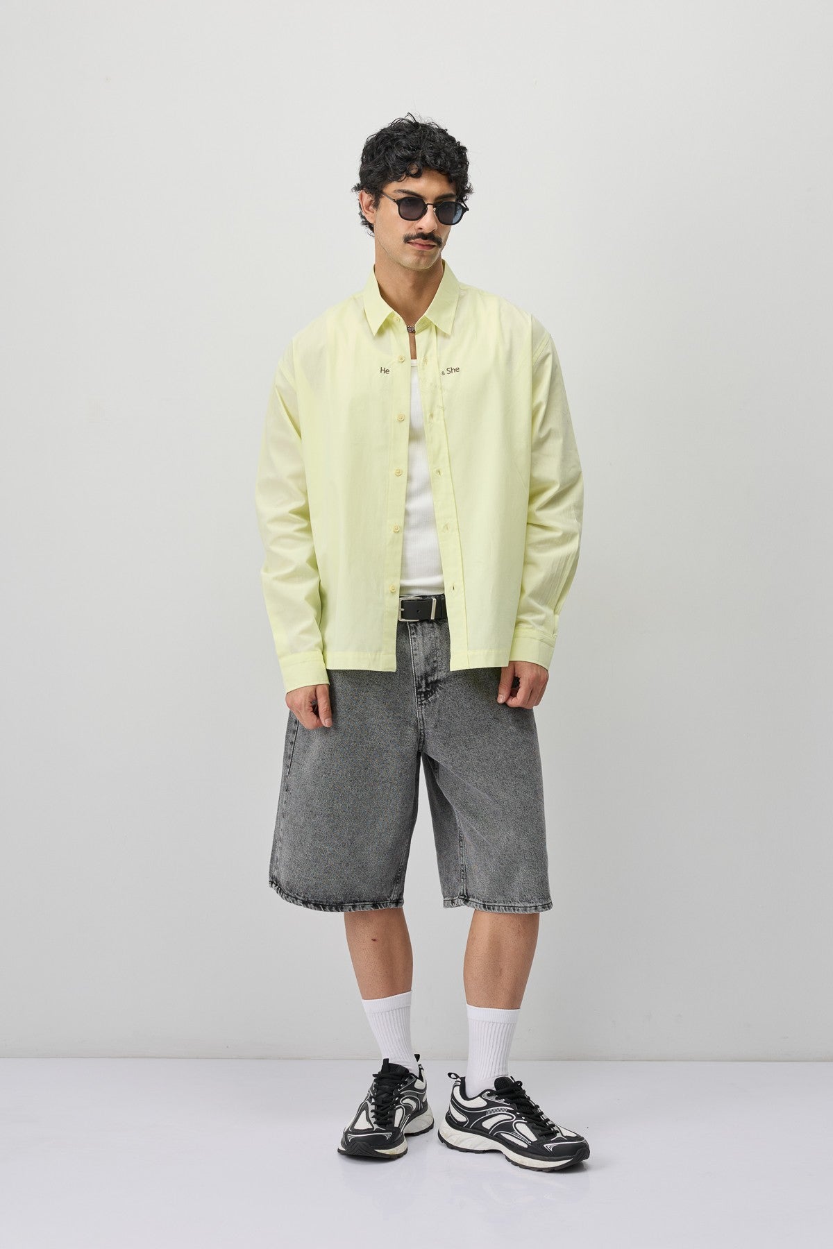 Long-Sleeved Boxy-Fit Shirt