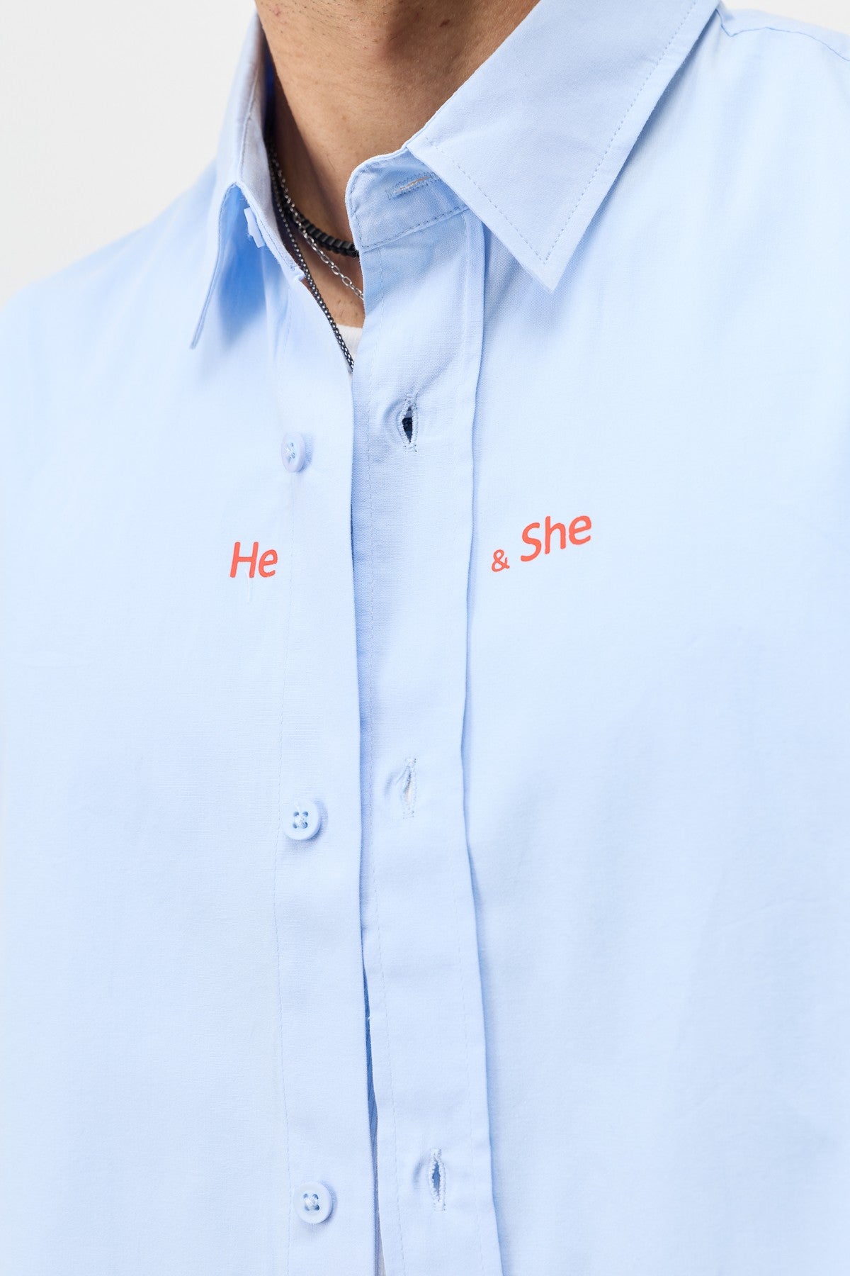 Long-Sleeved Boxy-Fit Shirt