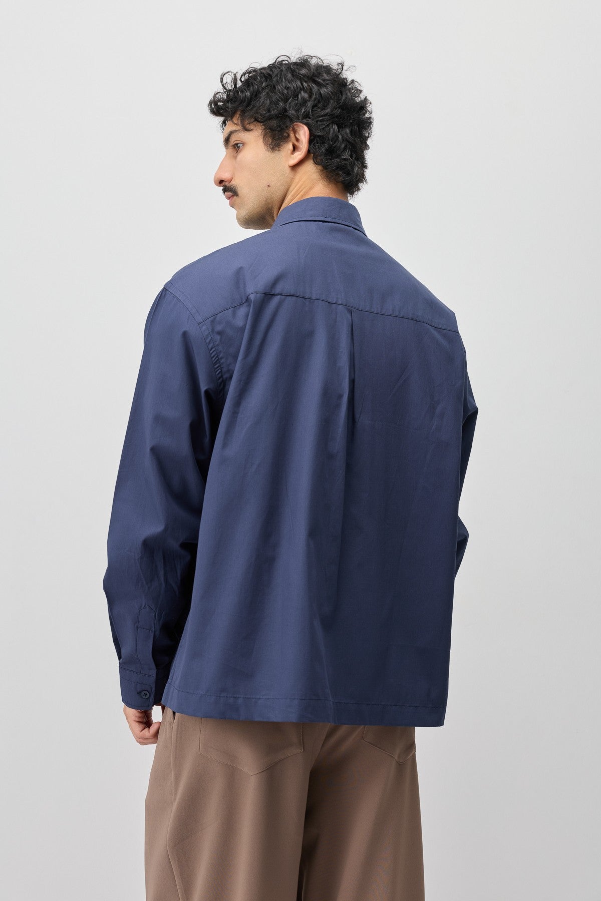 Long-Sleeved Boxy-Fit Shirt