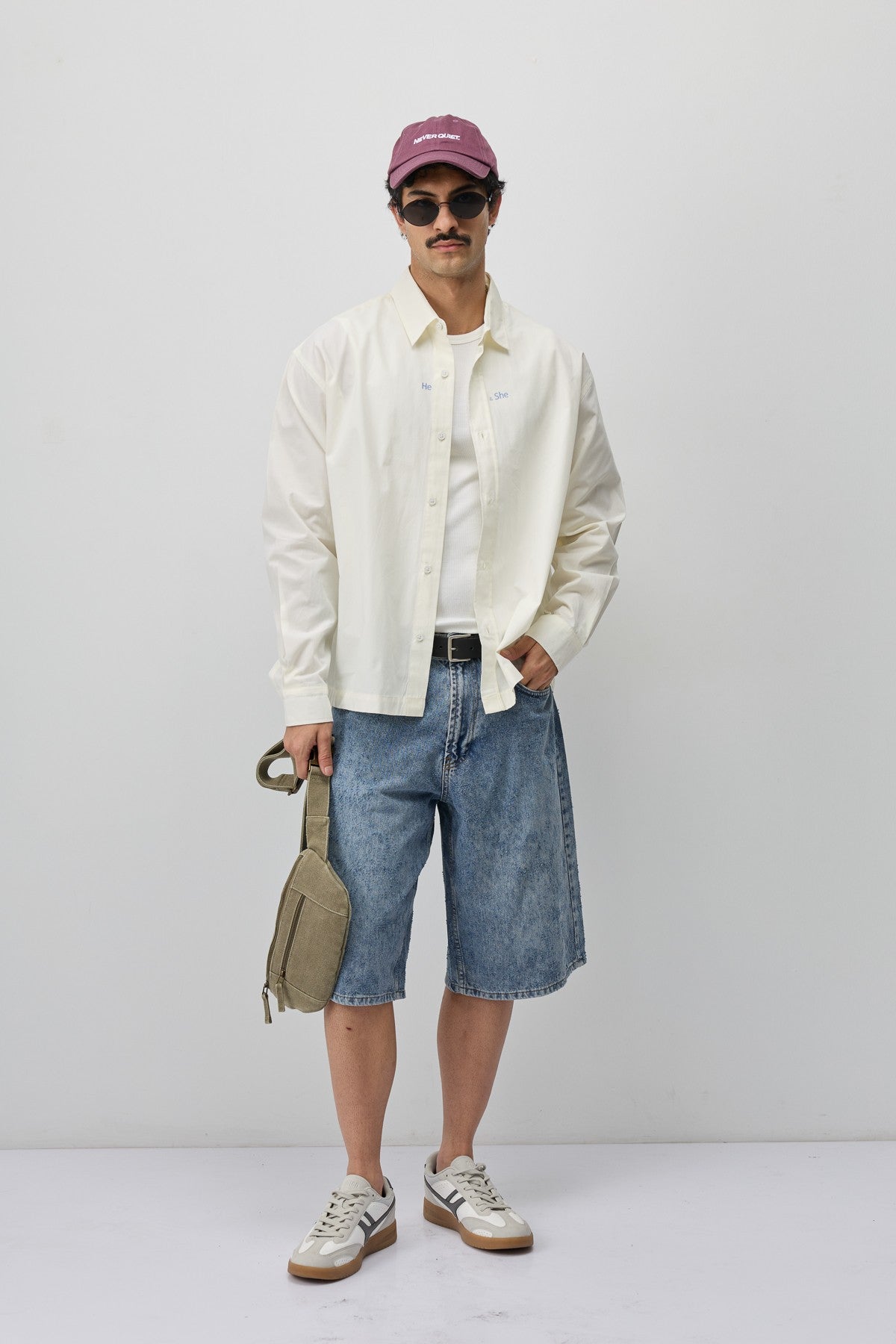 Long-Sleeved Boxy-Fit Shirt