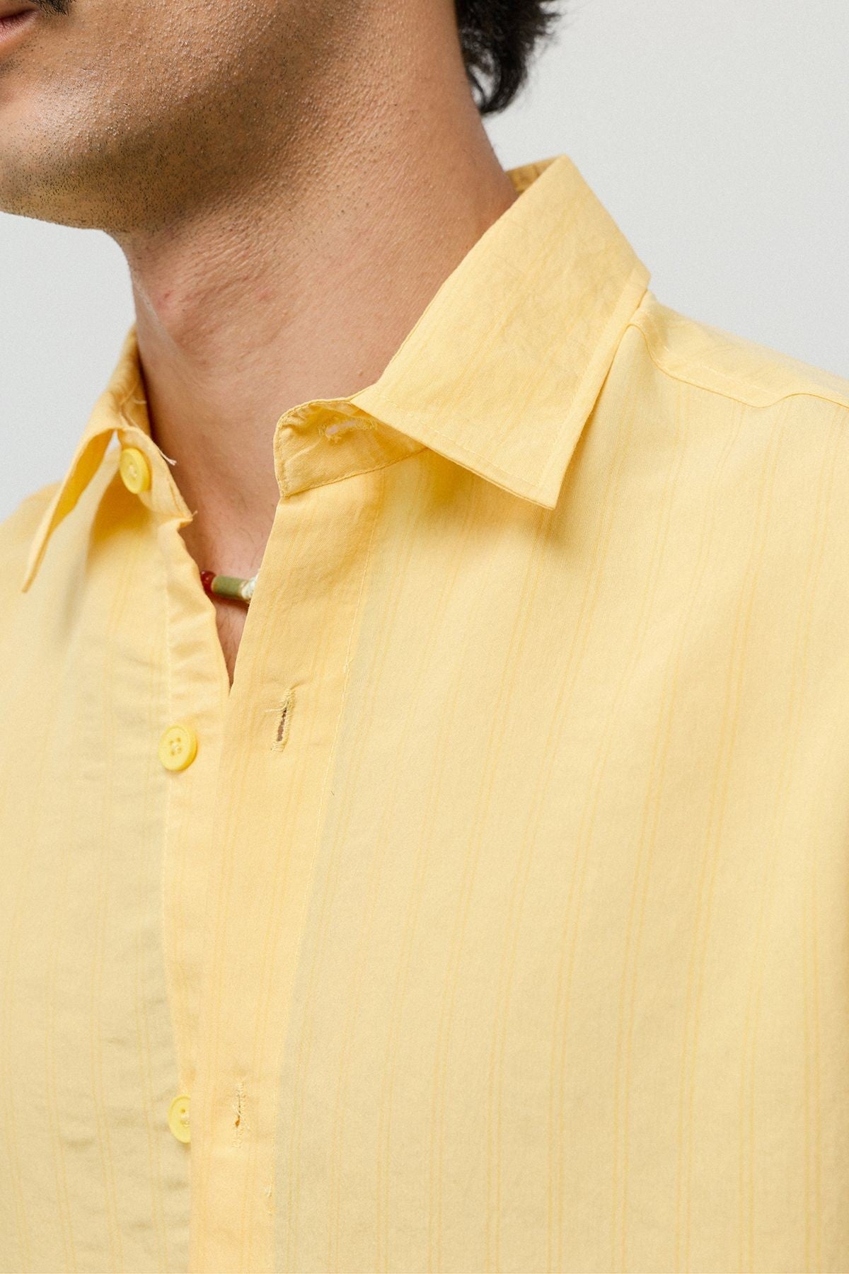 Oversized Shirt with a Modal Blend and Fine Stripes