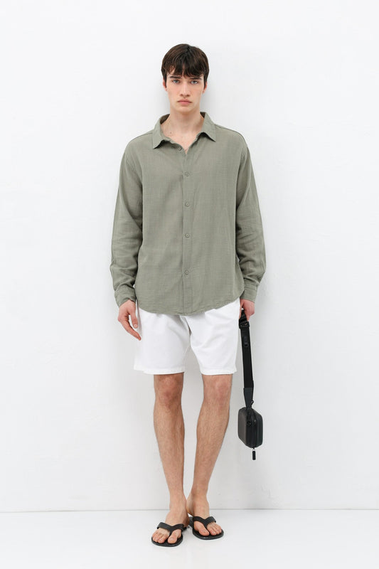 Basic Oversized Linen Shirt