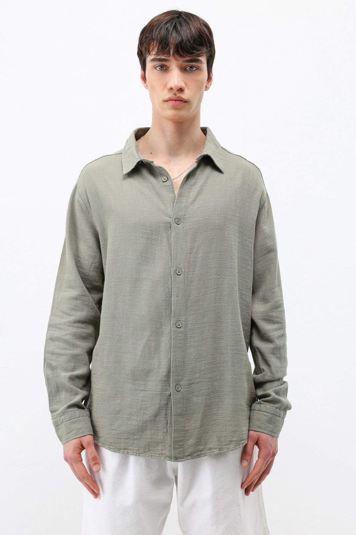 Basic Oversized Linen Shirt