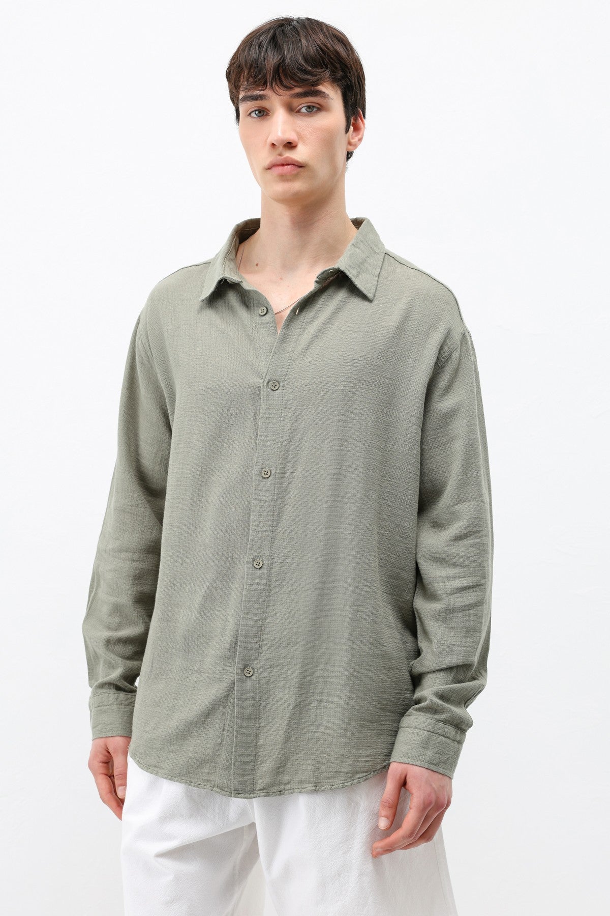Basic Oversized Linen Shirt