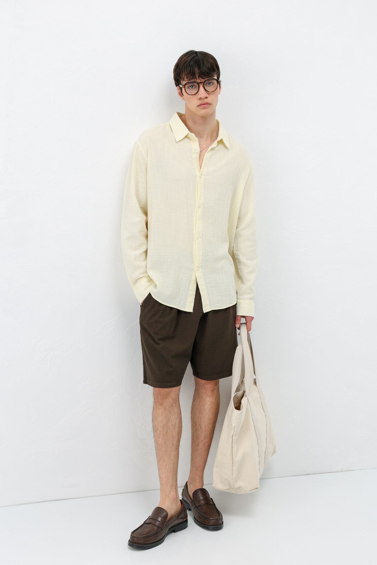 Basic Oversized Linen Shirt