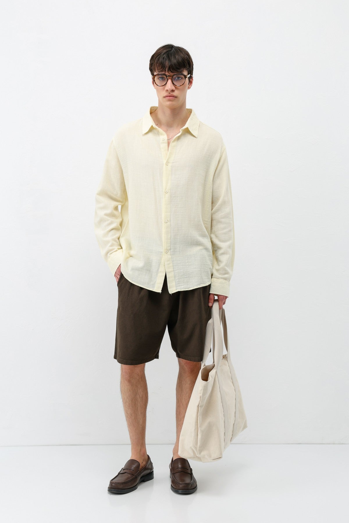 Basic Oversized Linen Shirt
