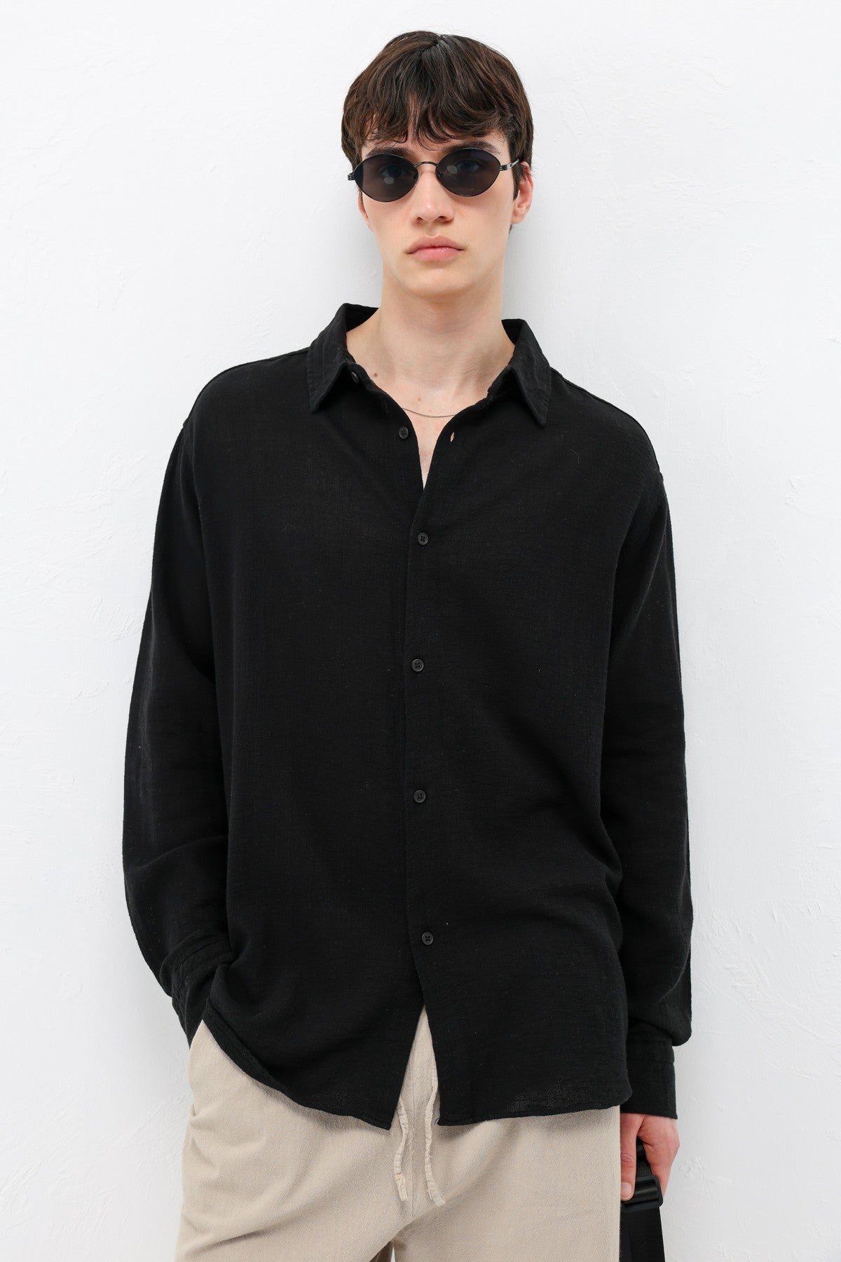 Basic Oversized Linen Shirt
