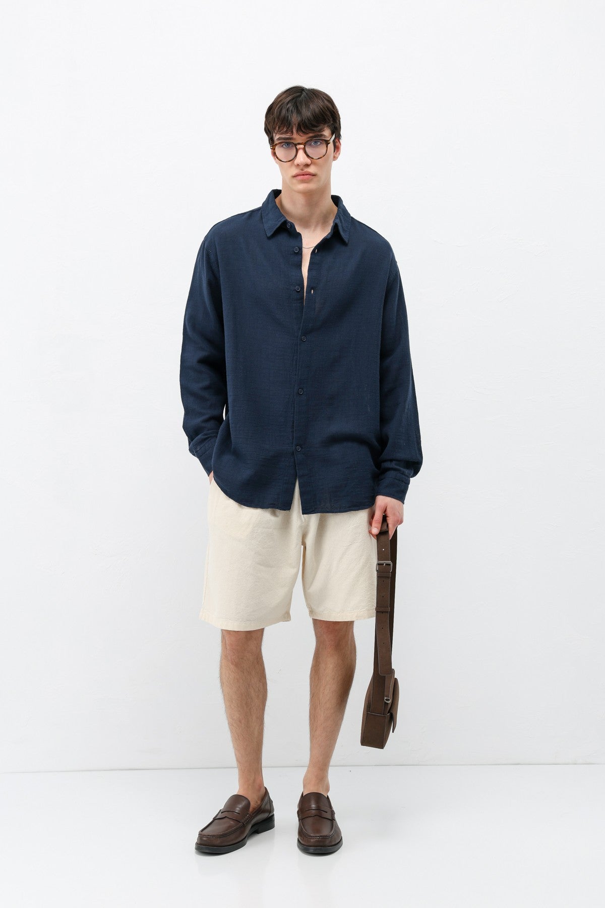 Basic Oversized Linen Shirt