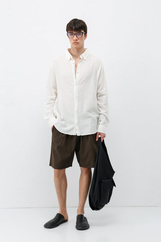 Basic Oversized Linen Shirt