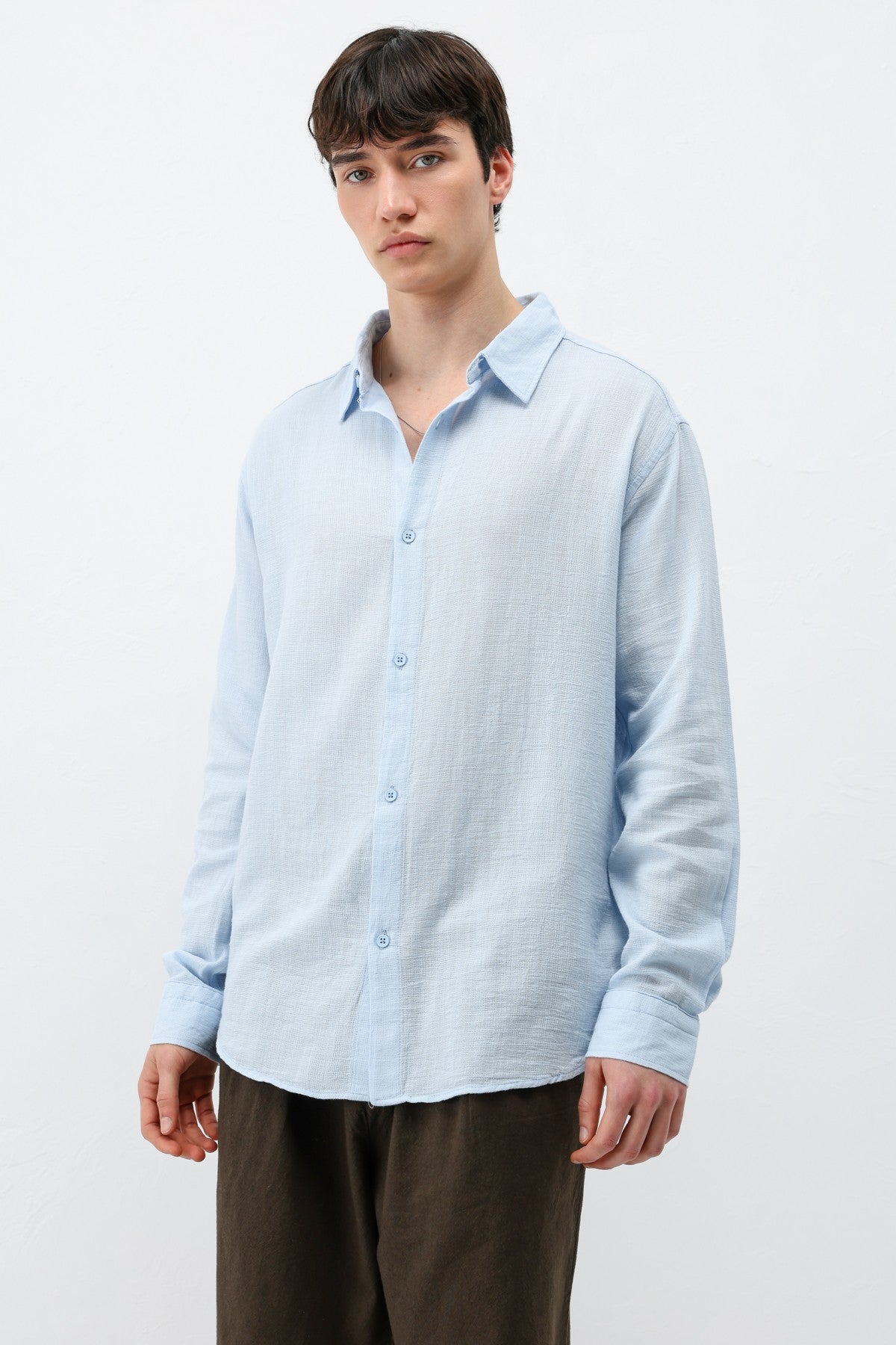 Basic Oversized Linen Shirt