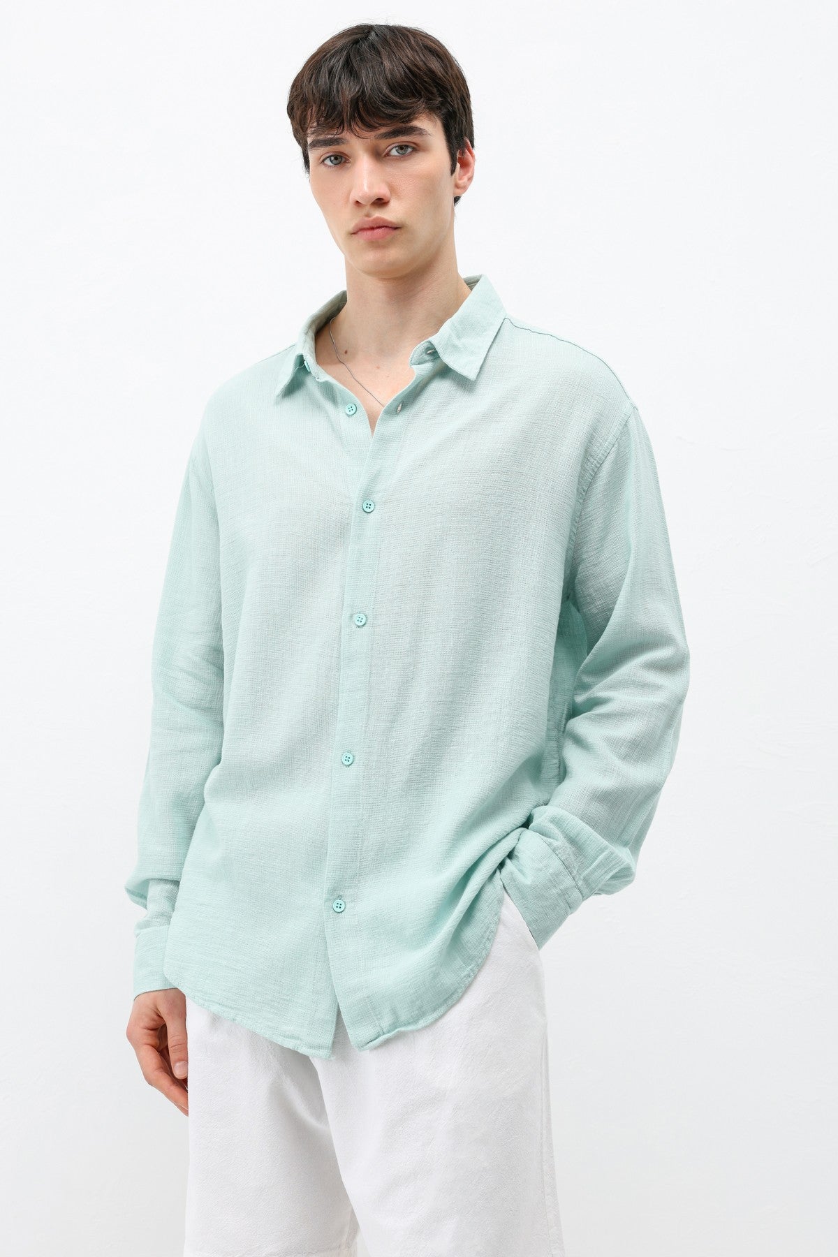 Basic Oversized Linen Shirt