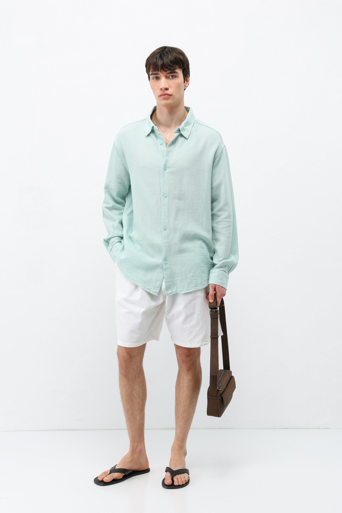 Basic Oversized Linen Shirt