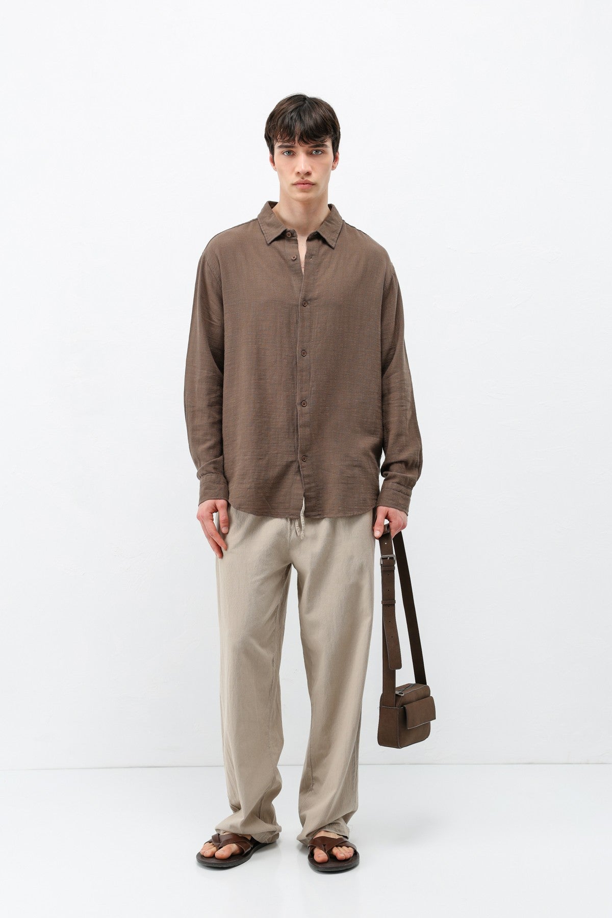 Basic Oversized Linen Shirt