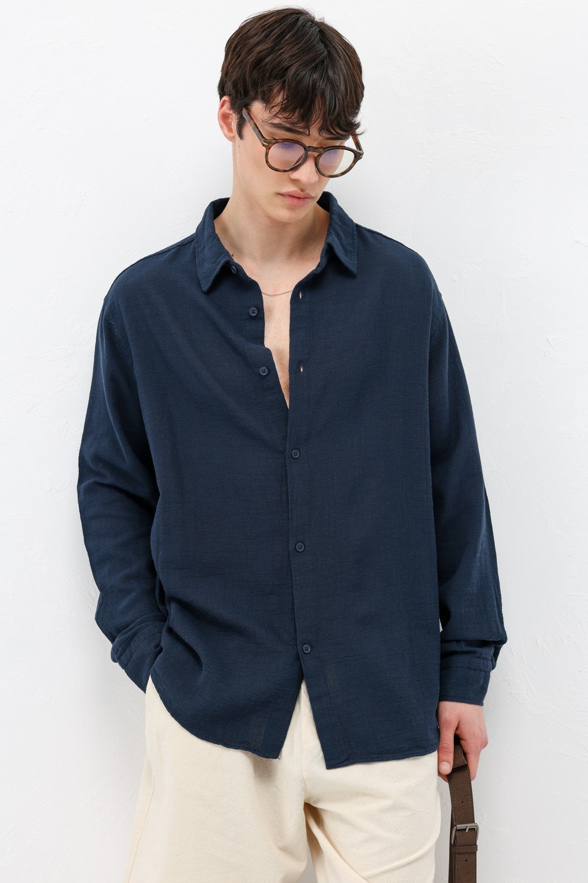 Basic Oversized Linen Shirt