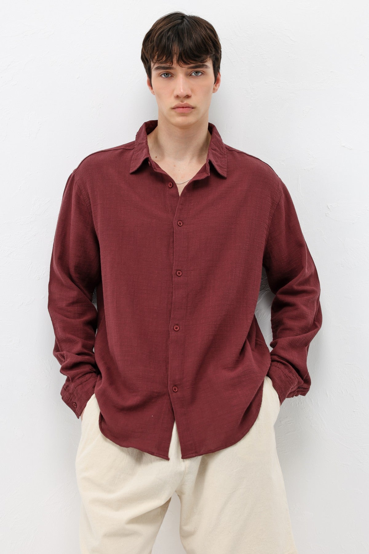 Basic Oversized Linen Shirt