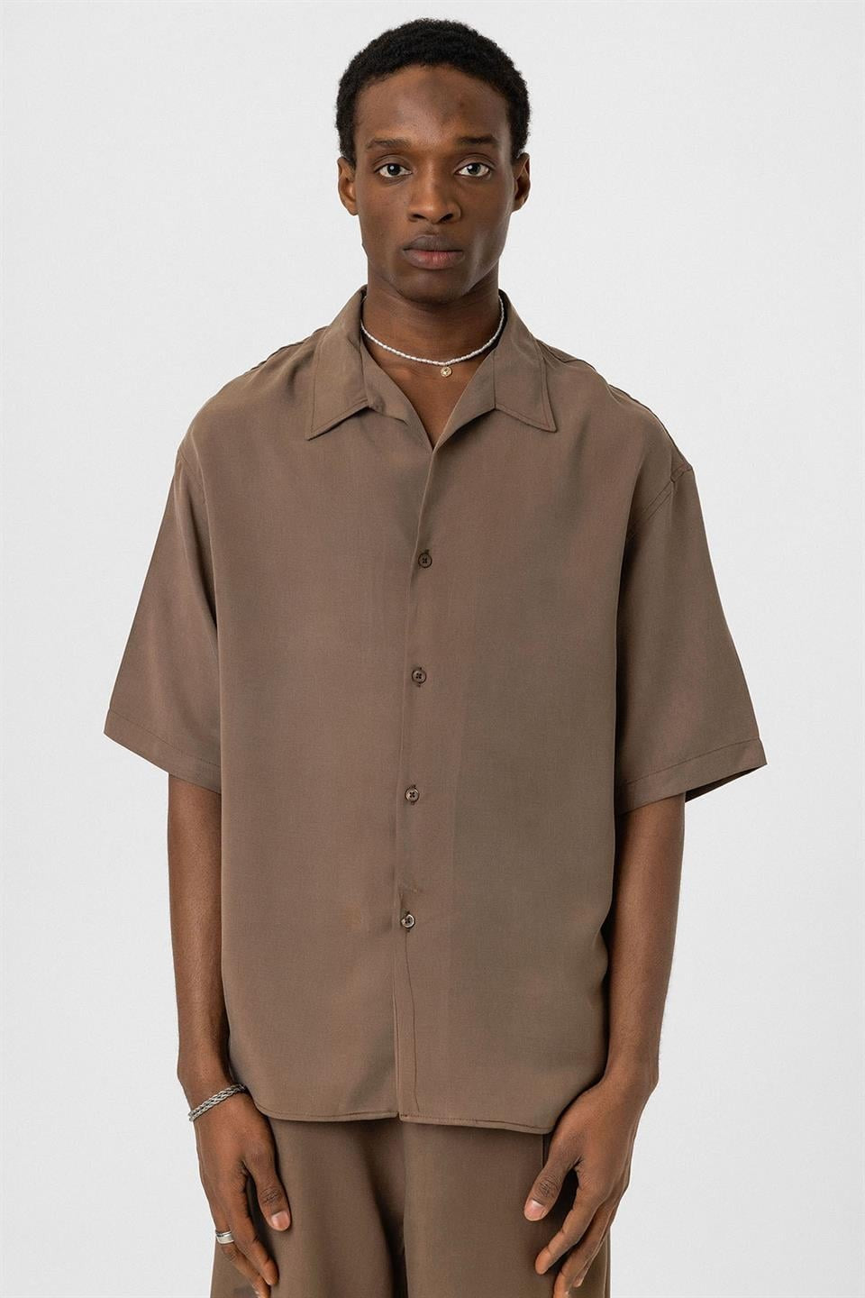 Oversized Lyocell Shirt
