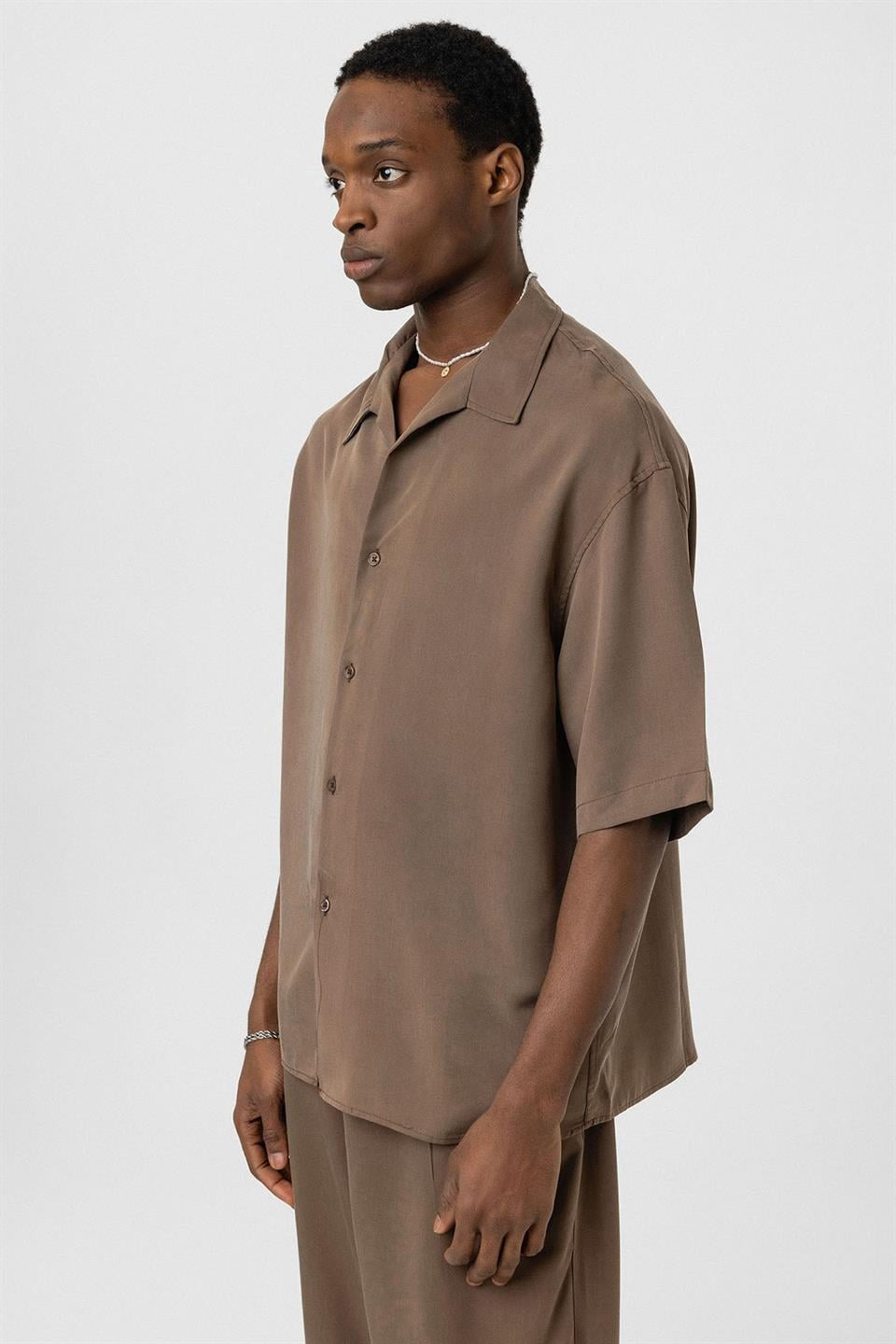 Oversized Lyocell Shirt