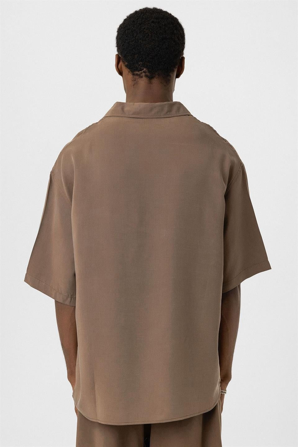 Oversized Lyocell Shirt