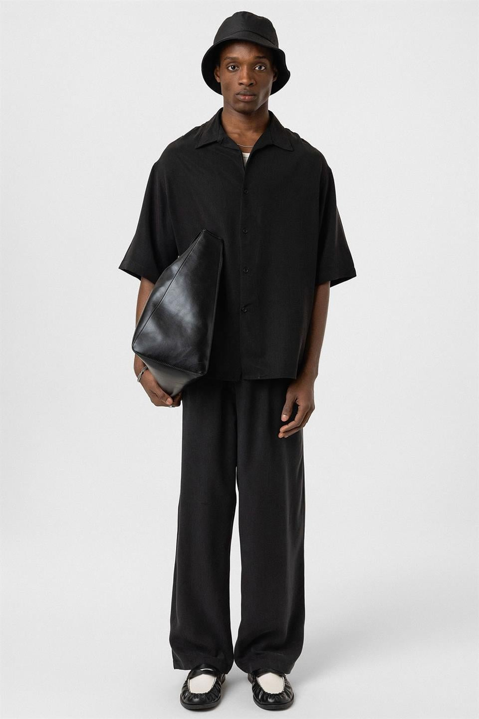 Oversized Lyocell Shirt
