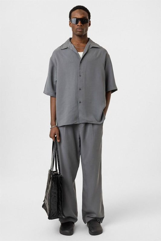 Oversized Lyocell Shirt