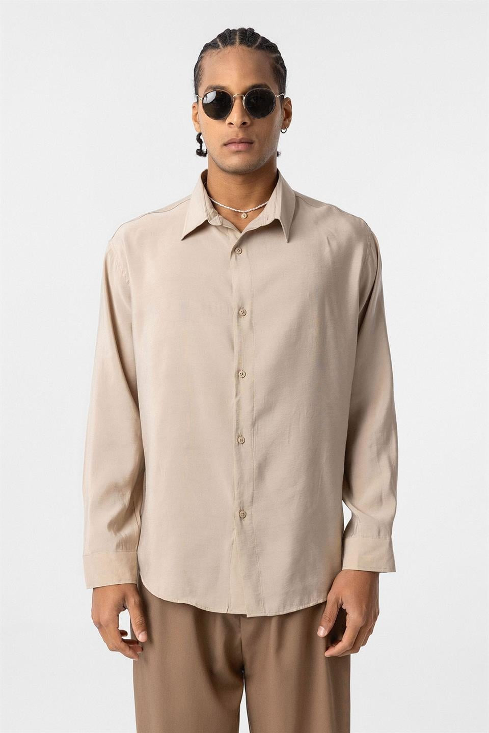 Oversized Modal Shirt