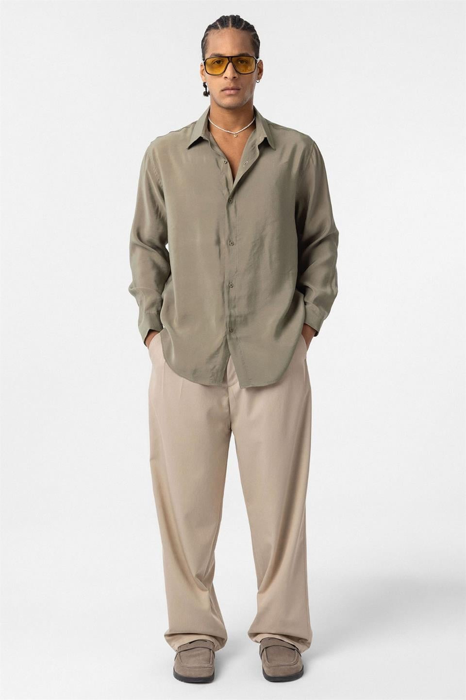 Oversized Modal Shirt