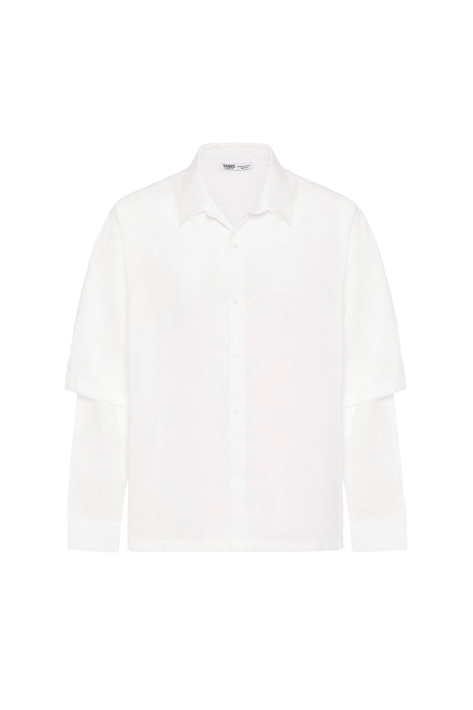 Oversized Shirt with Double-Sleeve Detail