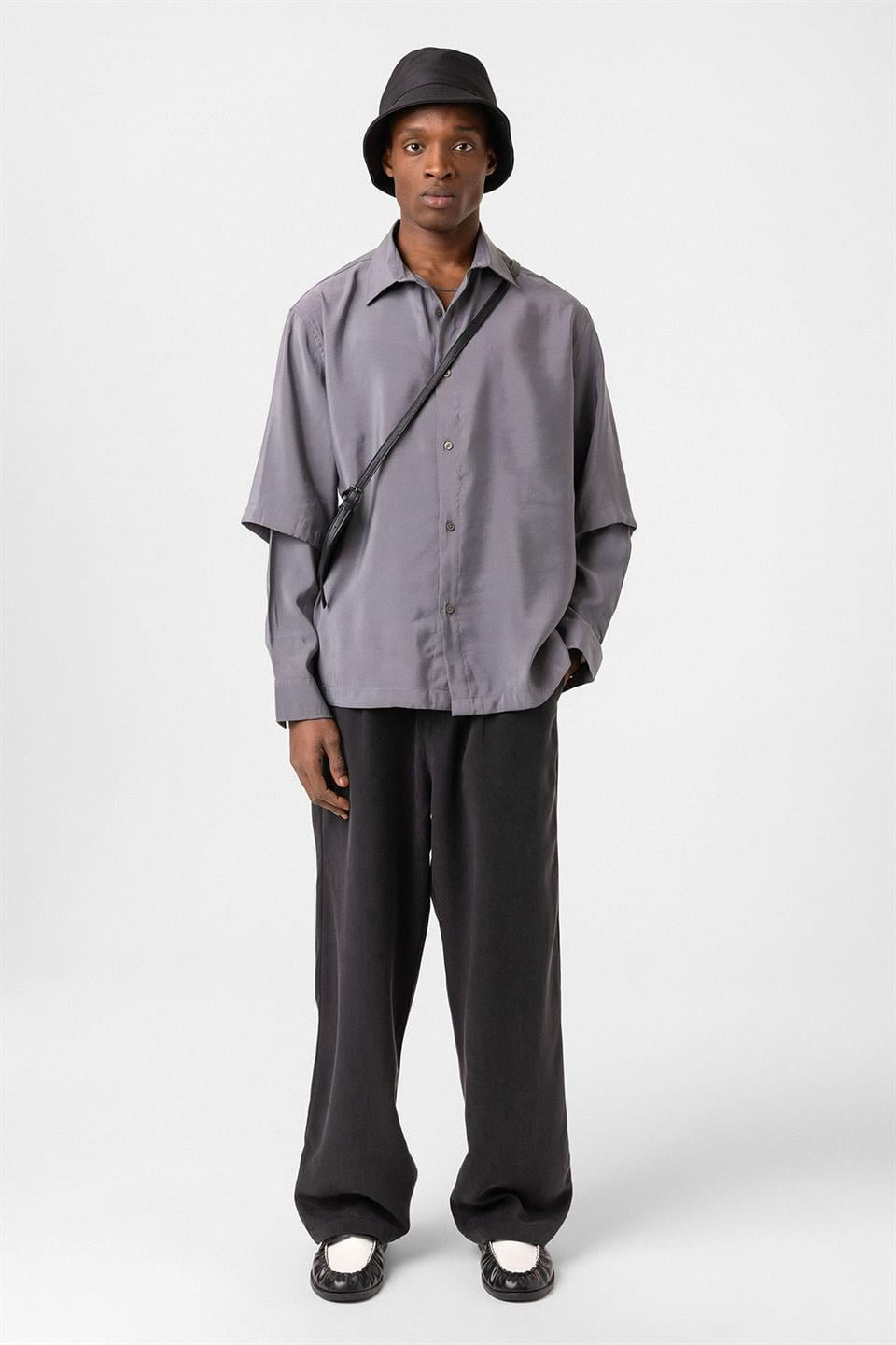 Oversized Shirt with Double-Sleeve Detail