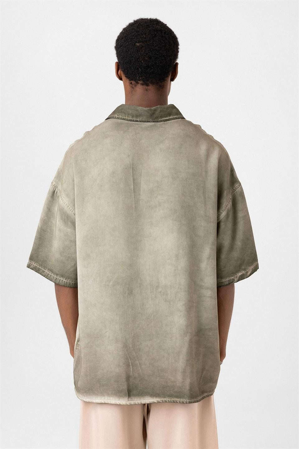 Oversized Short-Sleeve Shirt (Washed)