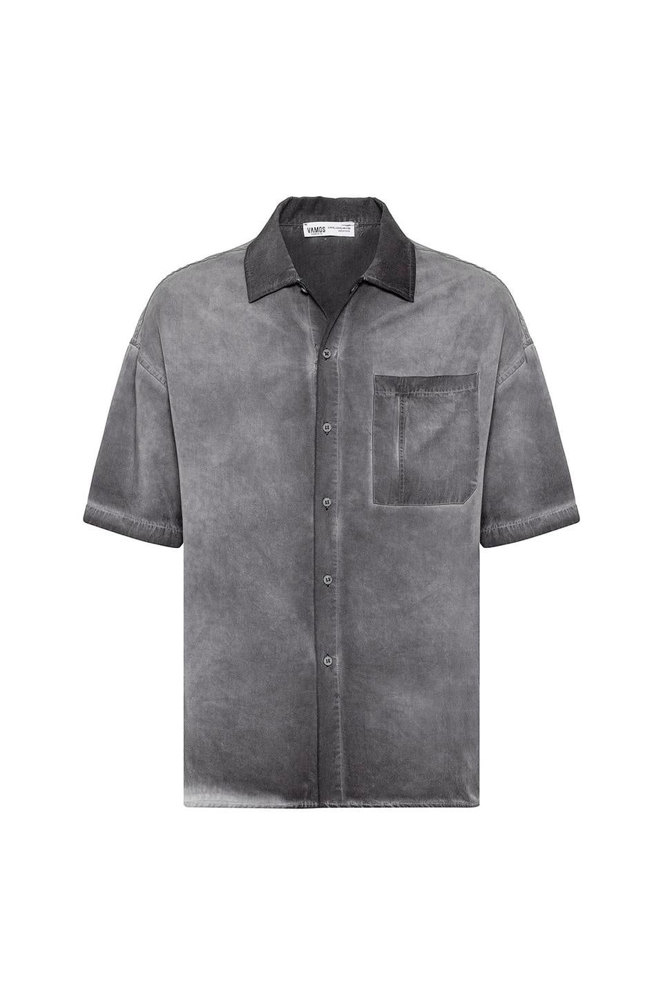 Oversized Short-Sleeve Shirt (Washed)