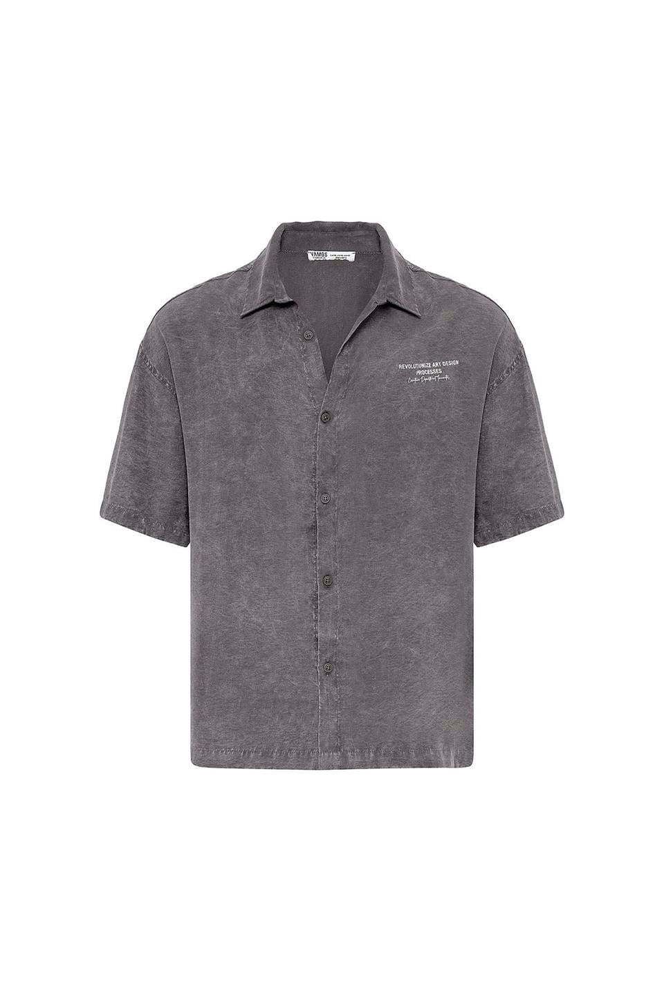 Oversized Short-Sleeve Printed T-Shirt with a Washed Look