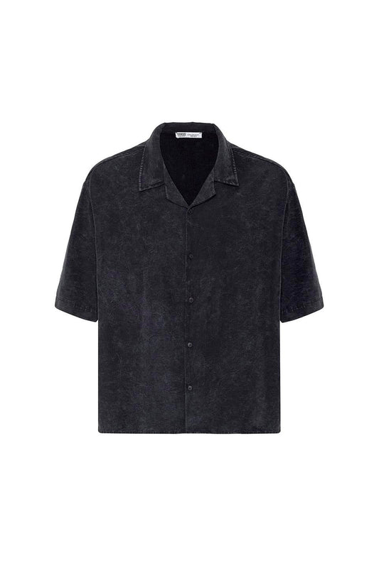 Oversized Short-Sleeve Shirt (Machine Washable)